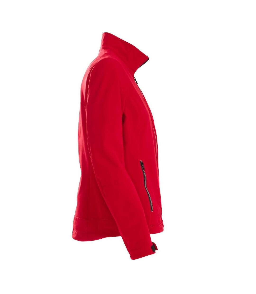 Womens/ladies Trial Soft Shell Jacket Red Printer-4