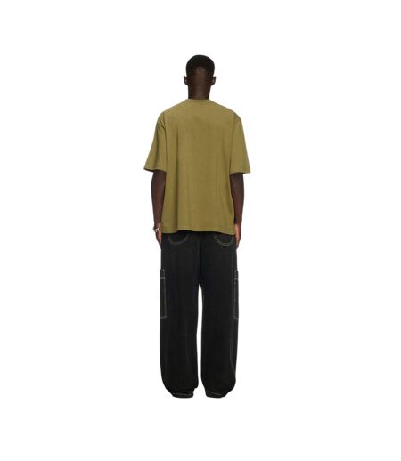 Mens Small Logo Oversized T-shirt Moss White Off White