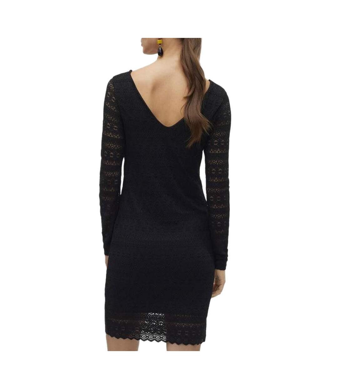Robe noire femme vero moda zoé - l-2