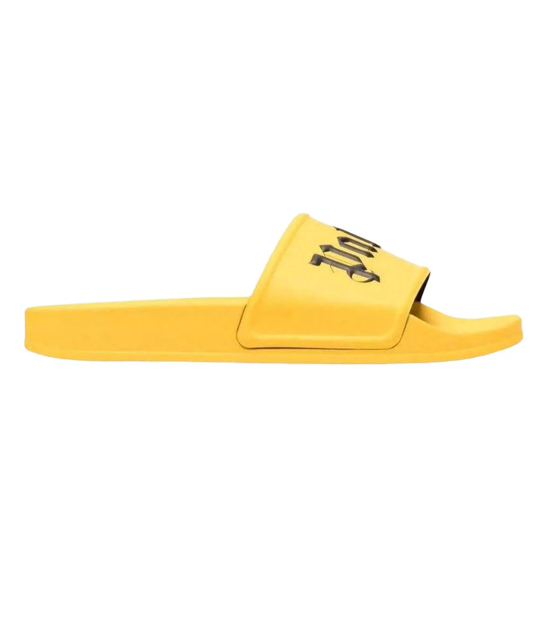 Claquettes Motif Logo Adulte Jaune Palm Angels-4