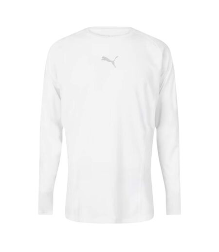 Mens Liga Long-sleeved T-shirt White Puma