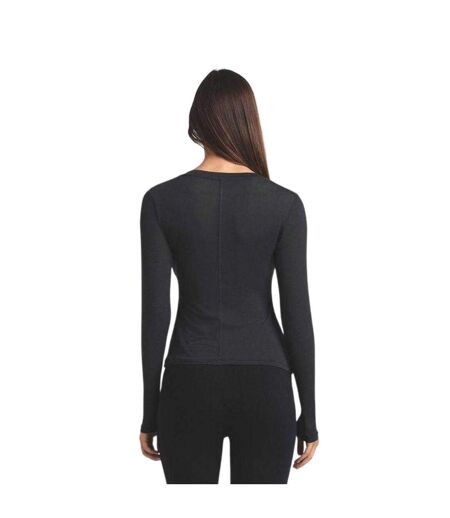 Womens/ladies Sheer Henley Top Onyx Skims