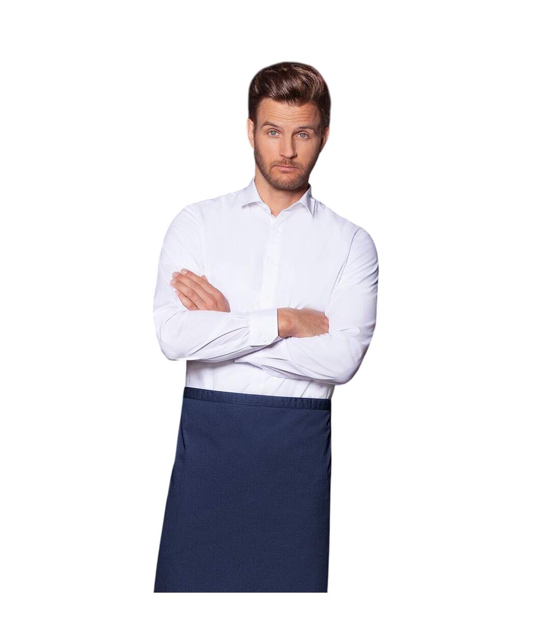 Tablier basic bistro taille unique bleu marine Karlowsky-2