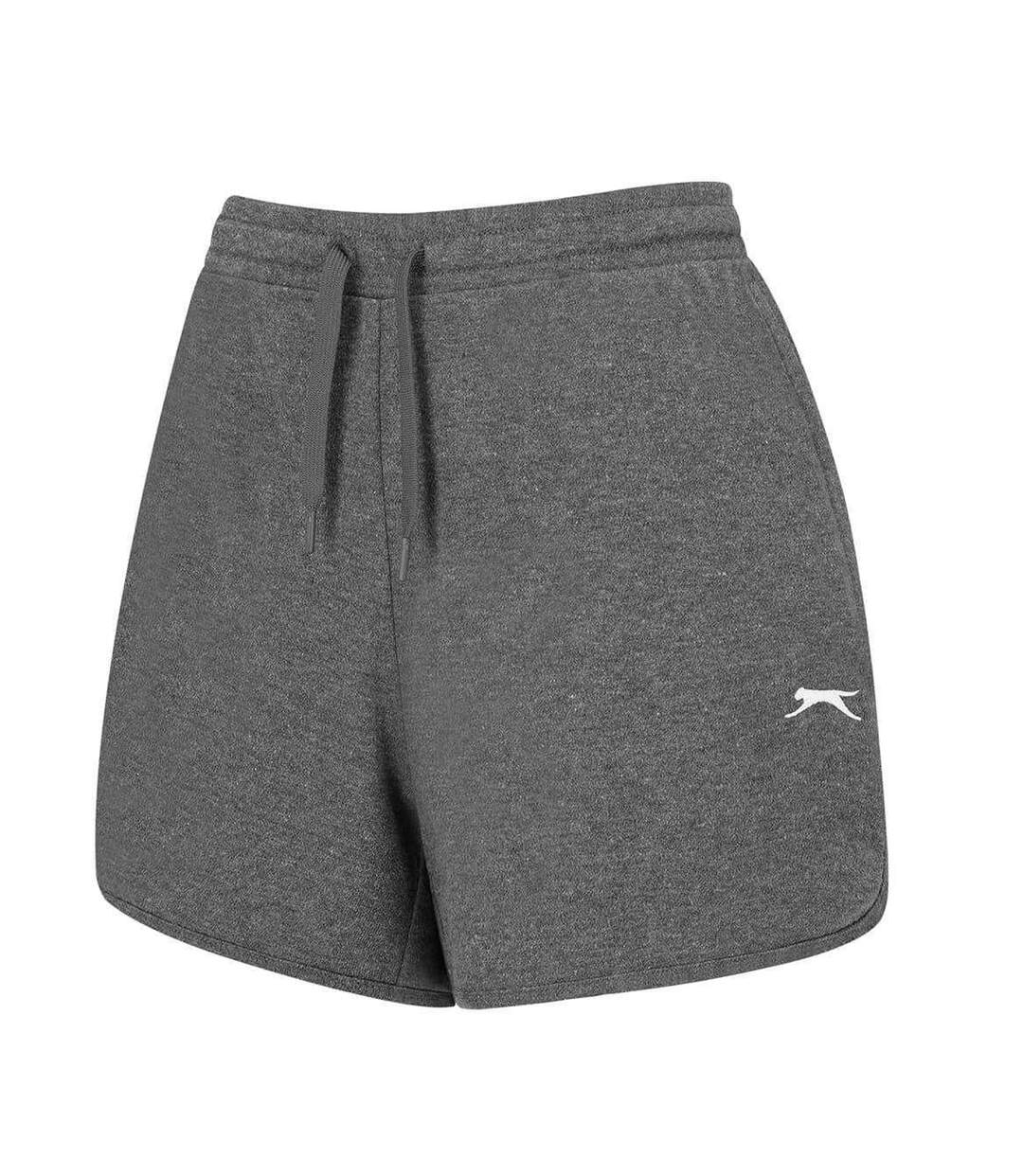 Womens/ladies Lightweight Shorts Charcoal Slazenger-3