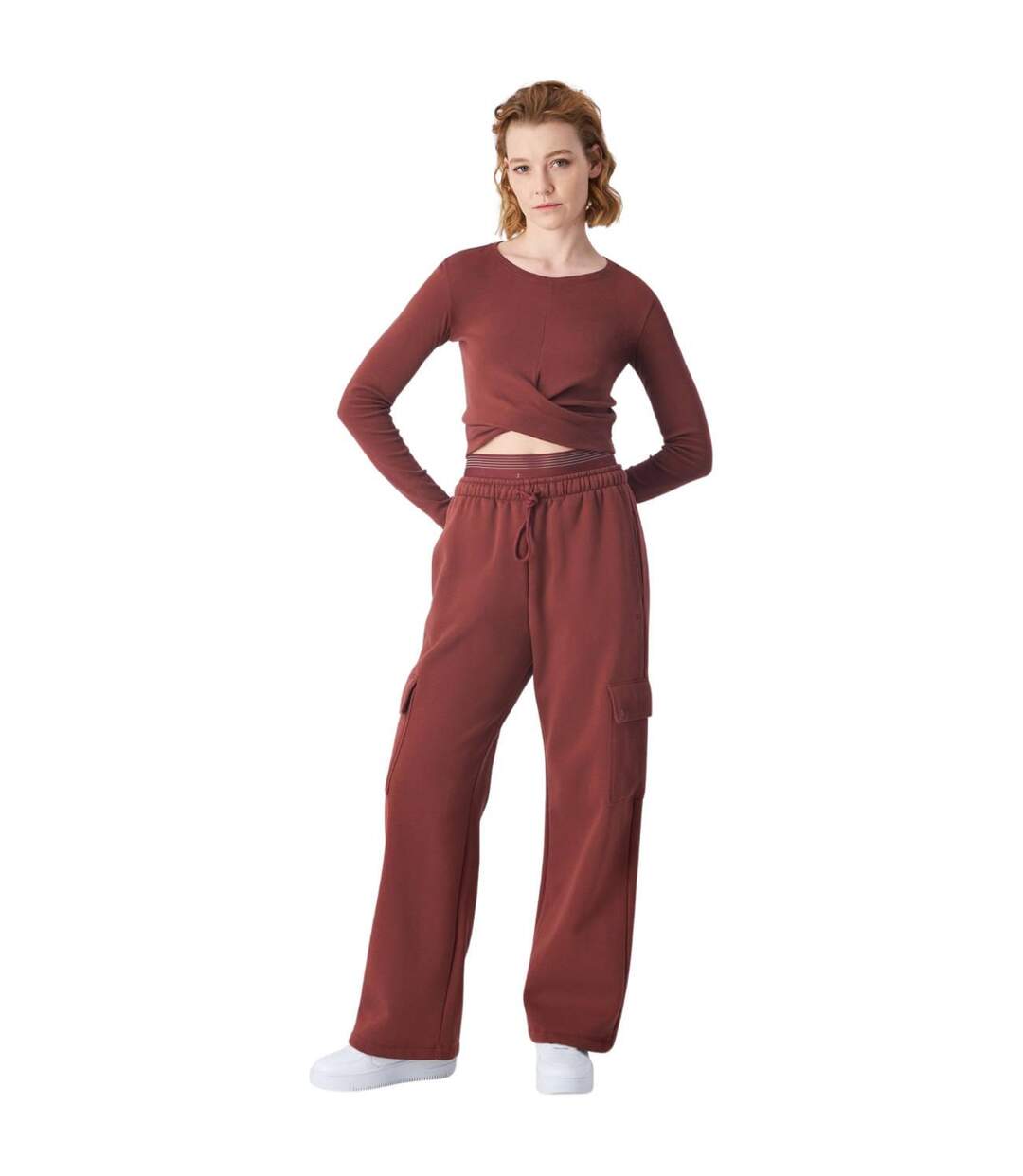 Haut Court Ms524 Femme Marron Champion-1