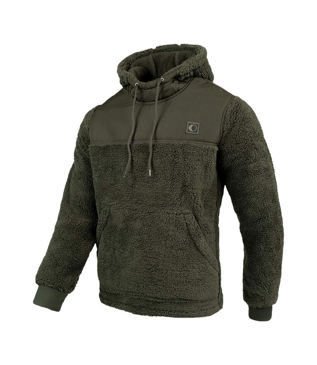 Mens Gen 2 Sherpa Fleece Hoodie Dark Olive Speero-3