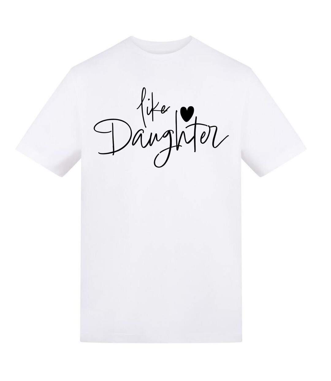 T-shirt Manches Courtes Like Daughter Femme Blanc AWD-1