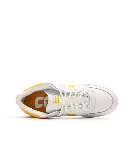 Baskets blanches/orange homme converse fastbreak