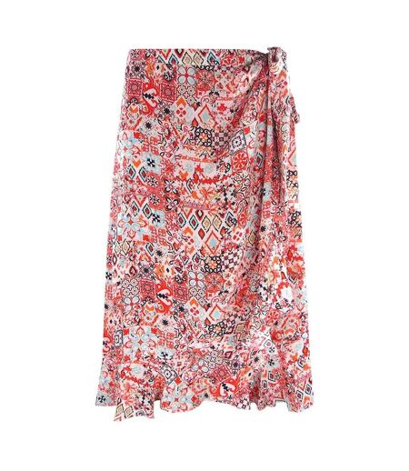 Womens/ladies Fashion Aleppo Short Skirt Multicoloured Inoa