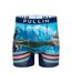 PULL IN Boxer Long Homme Microfibre MTWHITE Bleu Vert-1