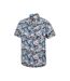 Mens Tropical Short-sleeved Shirt Blue Mountain Warehouse-4