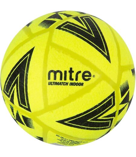 Ballon de foot ultimatch indoor taille 5 jaune / noir / gris Mitre