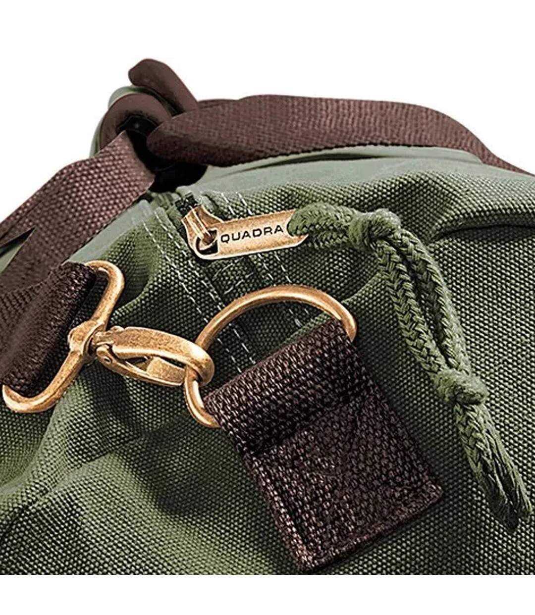 Quadra Vintage Canvas Holdall Duffel Bag - 45 liters (Pack of 2) (Vintage Military Green) (One Size) - UTBC4429-2