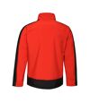 Regatta Contrast Mens 3-Layer Printable Softshell Jacket (Classic Red/Black)