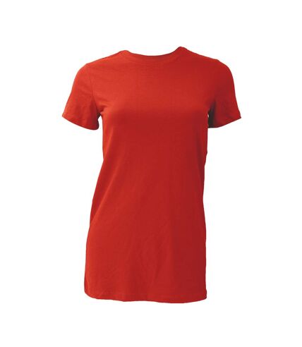 Bella Ladies/Womens The Favorite Tee Short Sleeve T-Shirt (Red)