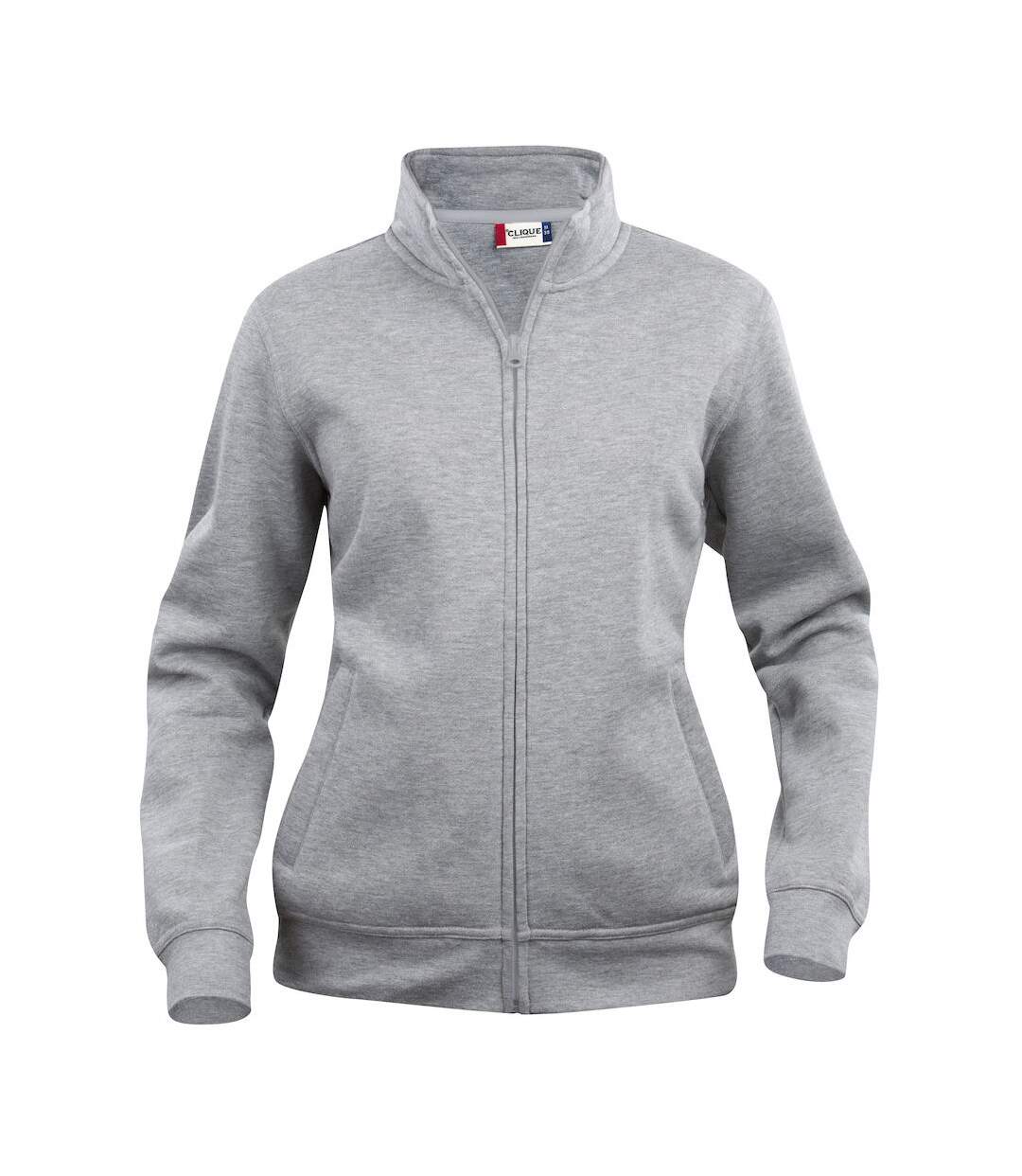 Womens/ladies basic jacket grey melange Clique-1