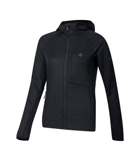 Womens/ladies Heat Weave Stretch Midlayer Black Dare 2B