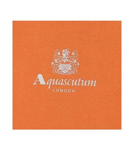 Sweat À Capuche Motif/style Petit Logo Active Homme Orange Rouille Aquascutum