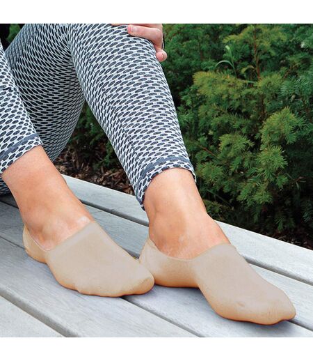 4 Pack Bamboo No Show Invisible Socks for Women