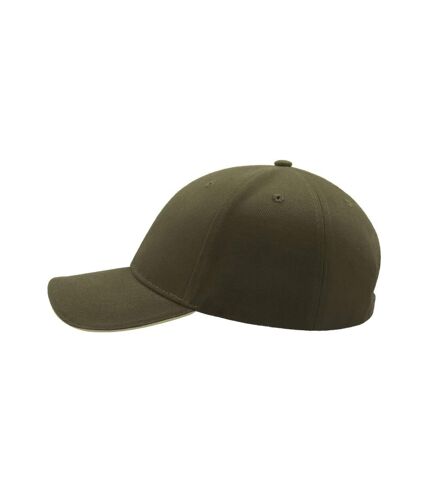 Lot de 2  casquettes en coton épais adulte olive Atlantis