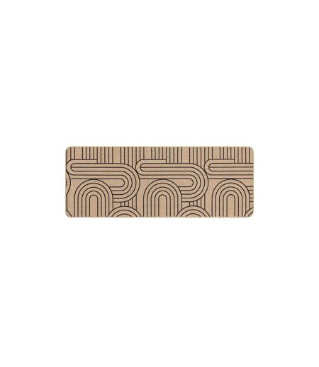 Tapis Déco Imprimé Modul 45x120cm Naturel & Noir
