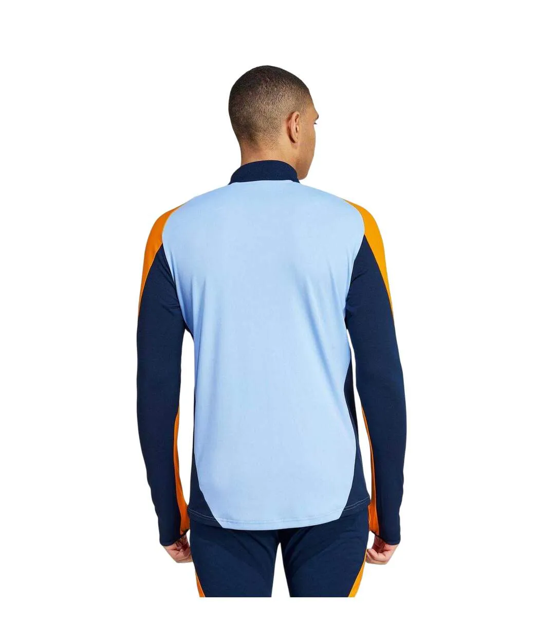 Mens Tiro 24 Competition Real Madrid Cf Tracksuit Top Blue Glow Orange Adidas-3