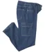 Le Jean Taille Semi-Elastiquée Cargo Stretch Bleu Clair-1