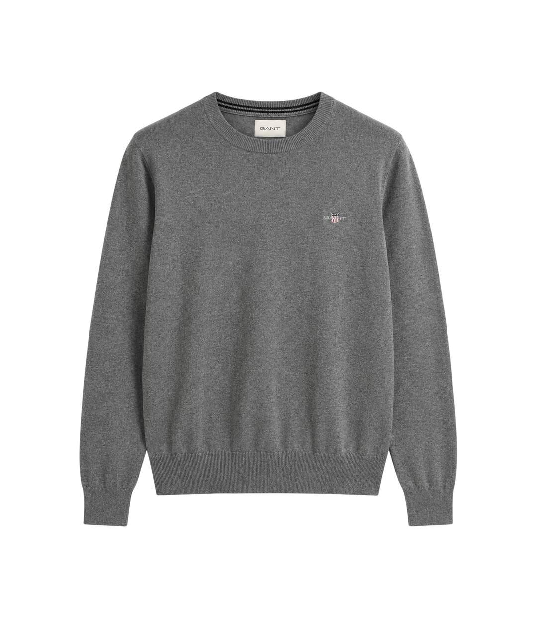 Pull Homme Gris Chiné Gant-2
