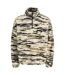 Mens Teddy Fleece Half Zip Sweatshirt Oatmeal Jack And Jones-2