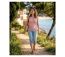 MAYFLOWER M2101A — Débardeur rose femme coton flammé : la douceur d'un style estival raffiné-5