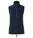 Premier Womens/Ladies Artisan Fleece Vest (Navy/Brown)
