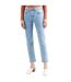 Womens/ladies 501 Straight Ankle Grazer Jeans Light Blue Levis-2