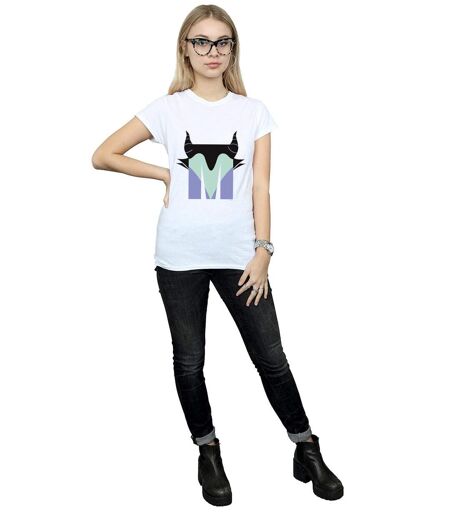 Disney - T-shirt ALPHABET M IS FOR MALEFICENT - Femme (Blanc) - UTBI14980