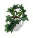 Plante Artificielle en Pot Lierre 24cm Blanc-1