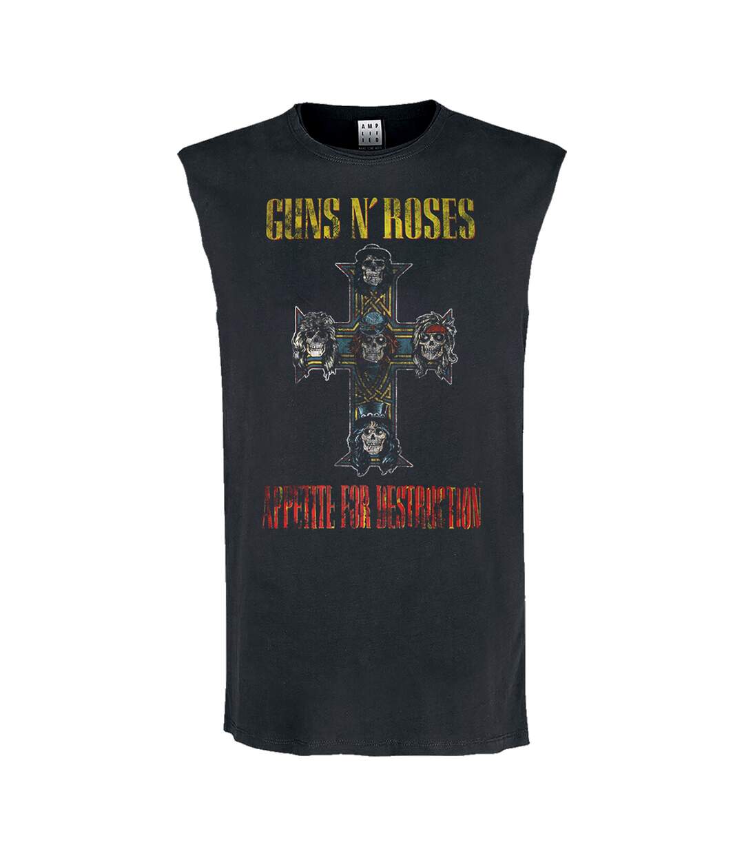 Débardeur appetite for destruction homme charbon Amplified-1