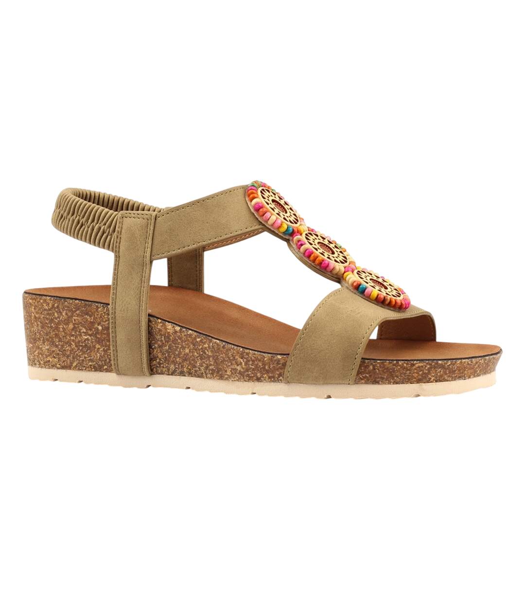 Sandales Candice Femme Vert Kaki Lunar-3