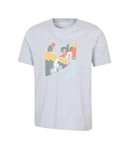 T-shirt Motif/style Vtt Adulte Gris Alu Mountain Warehouse