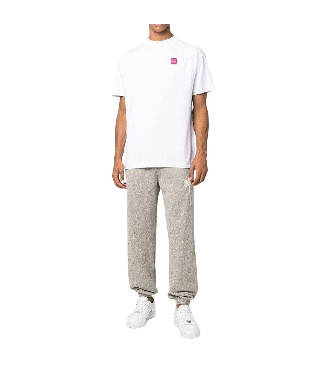 Unisex Adult Pxp Classic Painted Jogging Bottoms Grey Palm Angels-4
