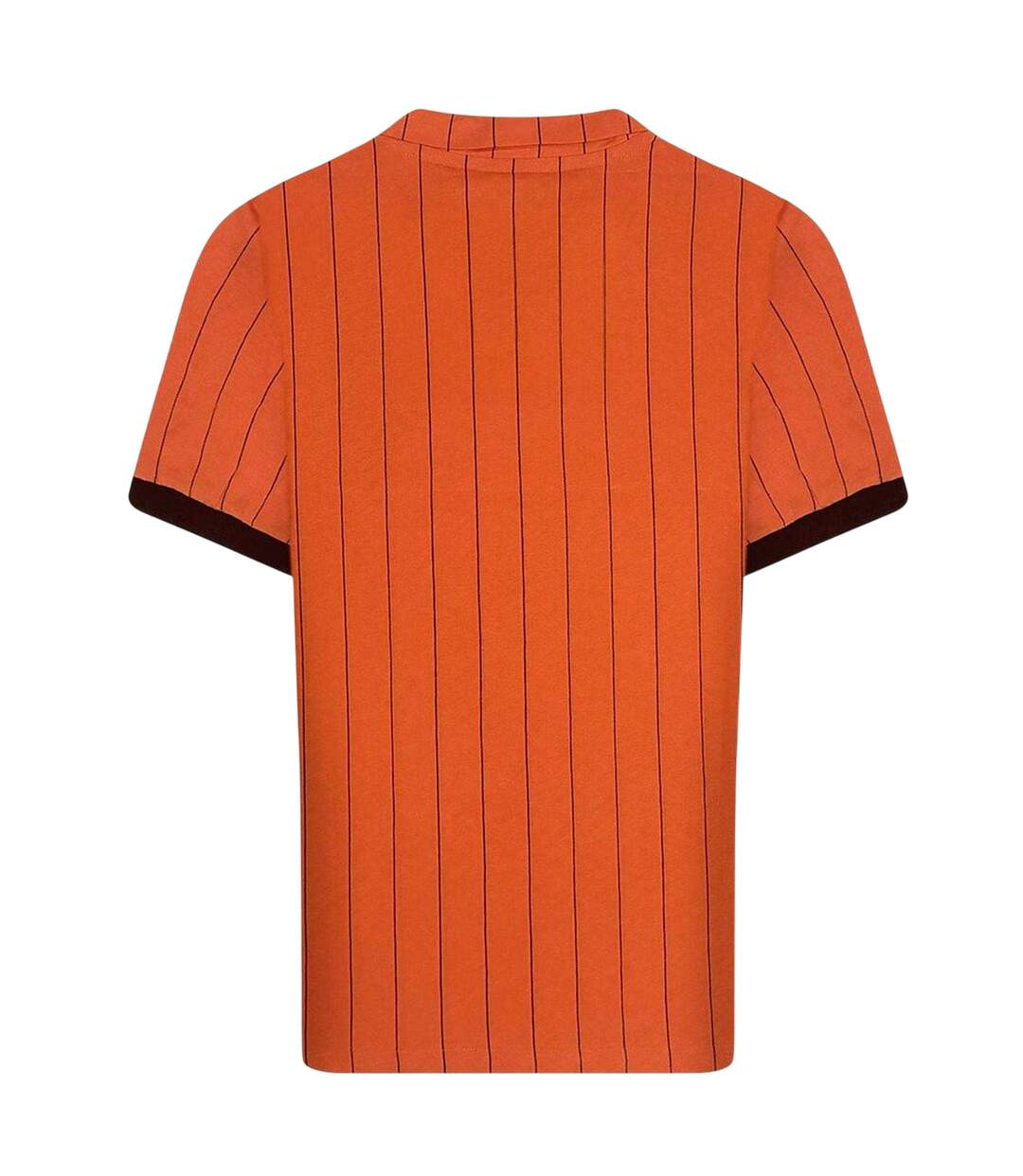 Mens Retro Netherlands Fc Football Shirt Orange Black Score Draw-2