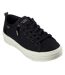 Womens/ladies Bobs Copa Canvas Trainers Black Skechers-1