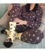 1 Pack Ladies Fluffy Animal Pattern Slipper Socks with Grips-5