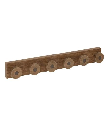 Patère 6 Tiges Design Côme 58cm Marron