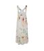 Robe Longue Motif/style Floral Femme Marron Boss-3