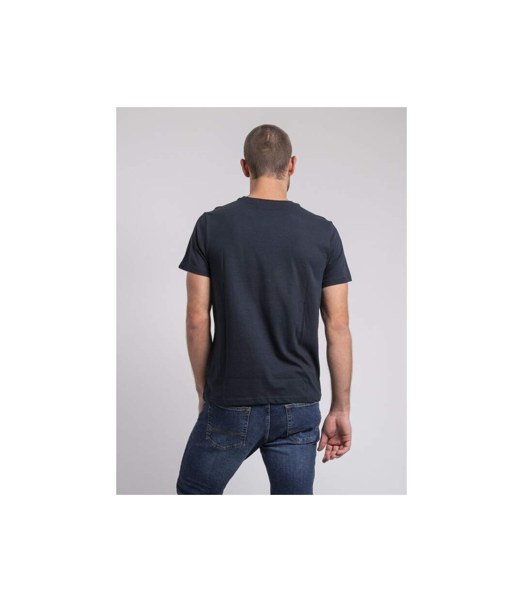 T-shirt col rond pur coton JIROBIN-2