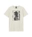 T-shirt Motif/style Amy Winehouse Side Profile Adulte Vieux Blanc Amplified-1
