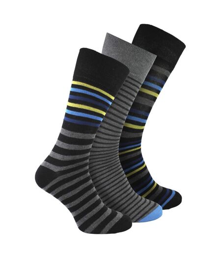 12 Pack Mens Non Elastic Striped Soft Breathable Bamboo Socks