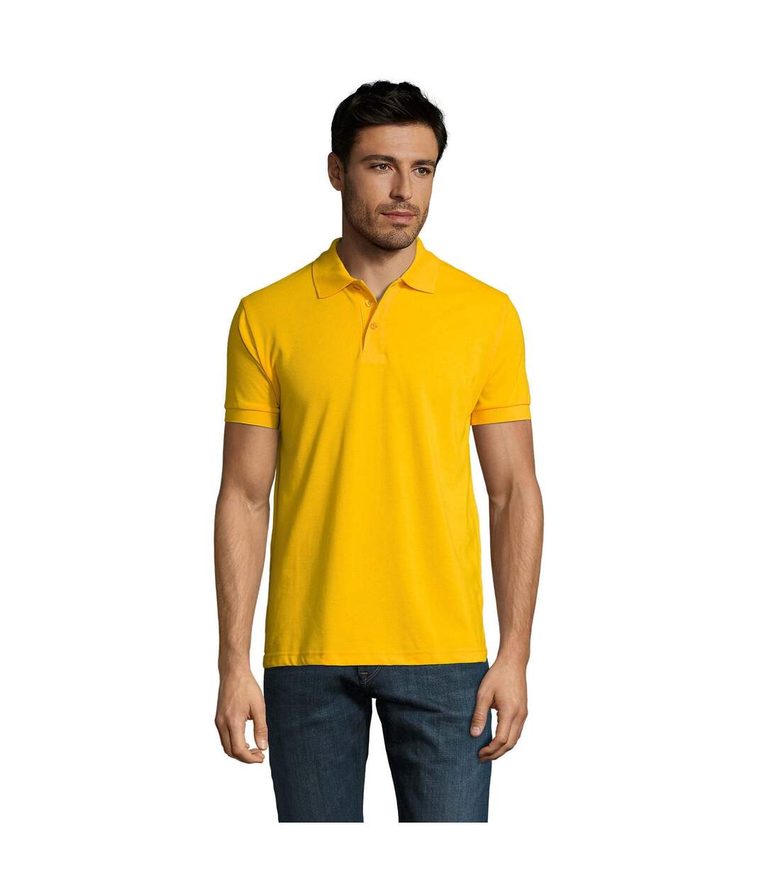 Polo manches courtes prime homme jaune SOLS