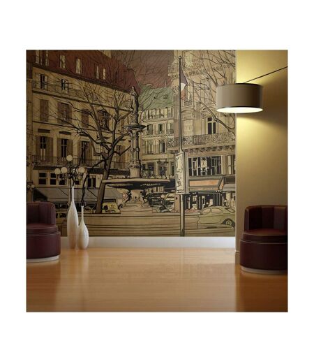 Papier Peint Parisian Fountain II 450x270cm