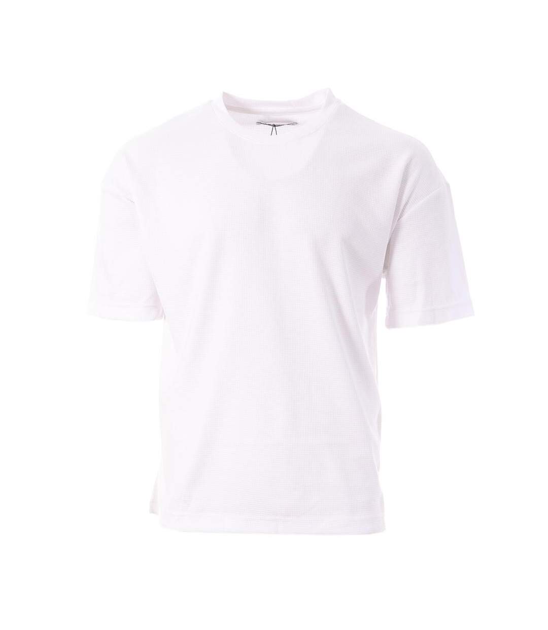 T-shirt blanc homme paname brothers poly - l-1