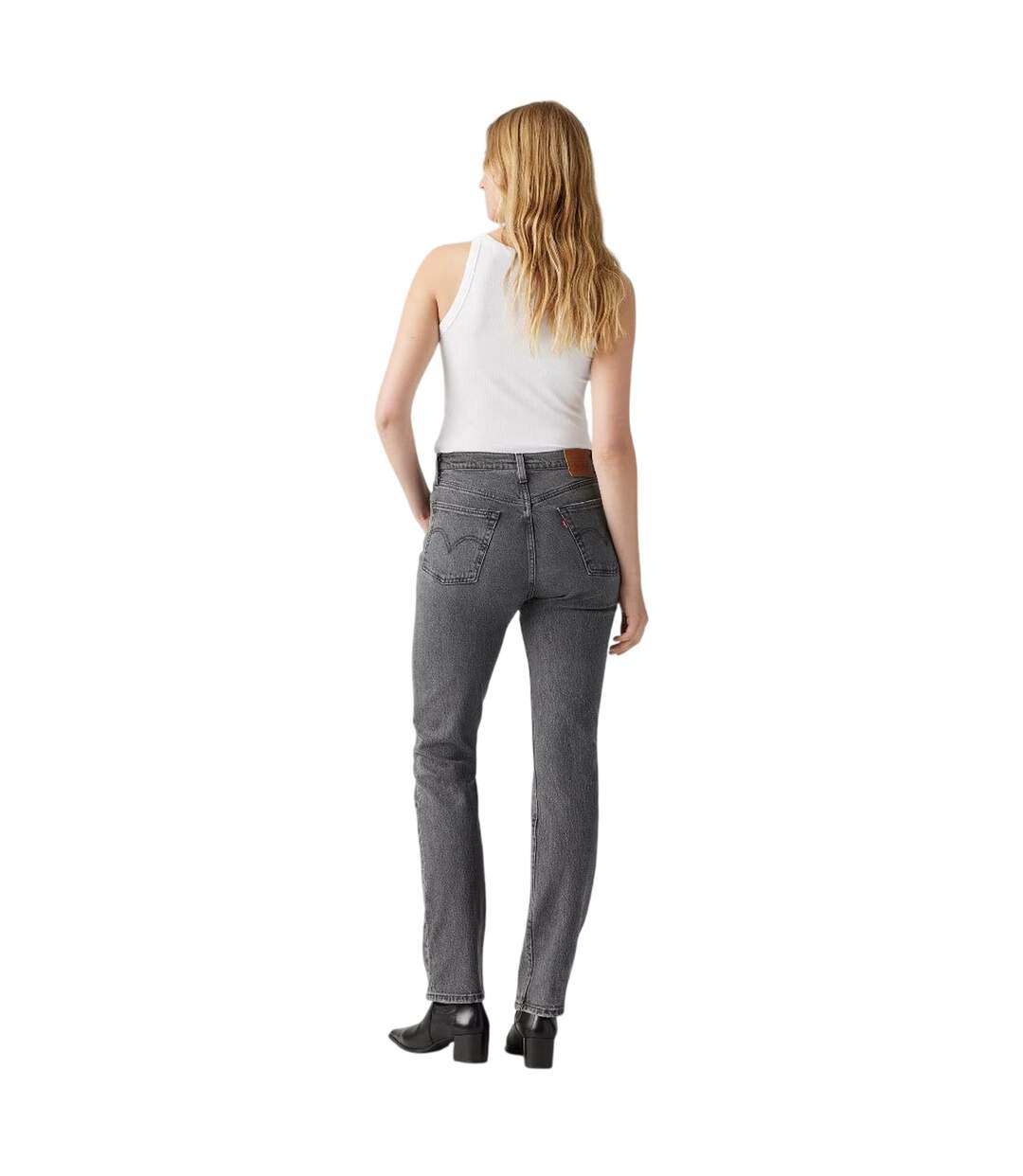 Womens/ladies 501 5 Pockets Straight Leg Jeans Swan Island Levis-3